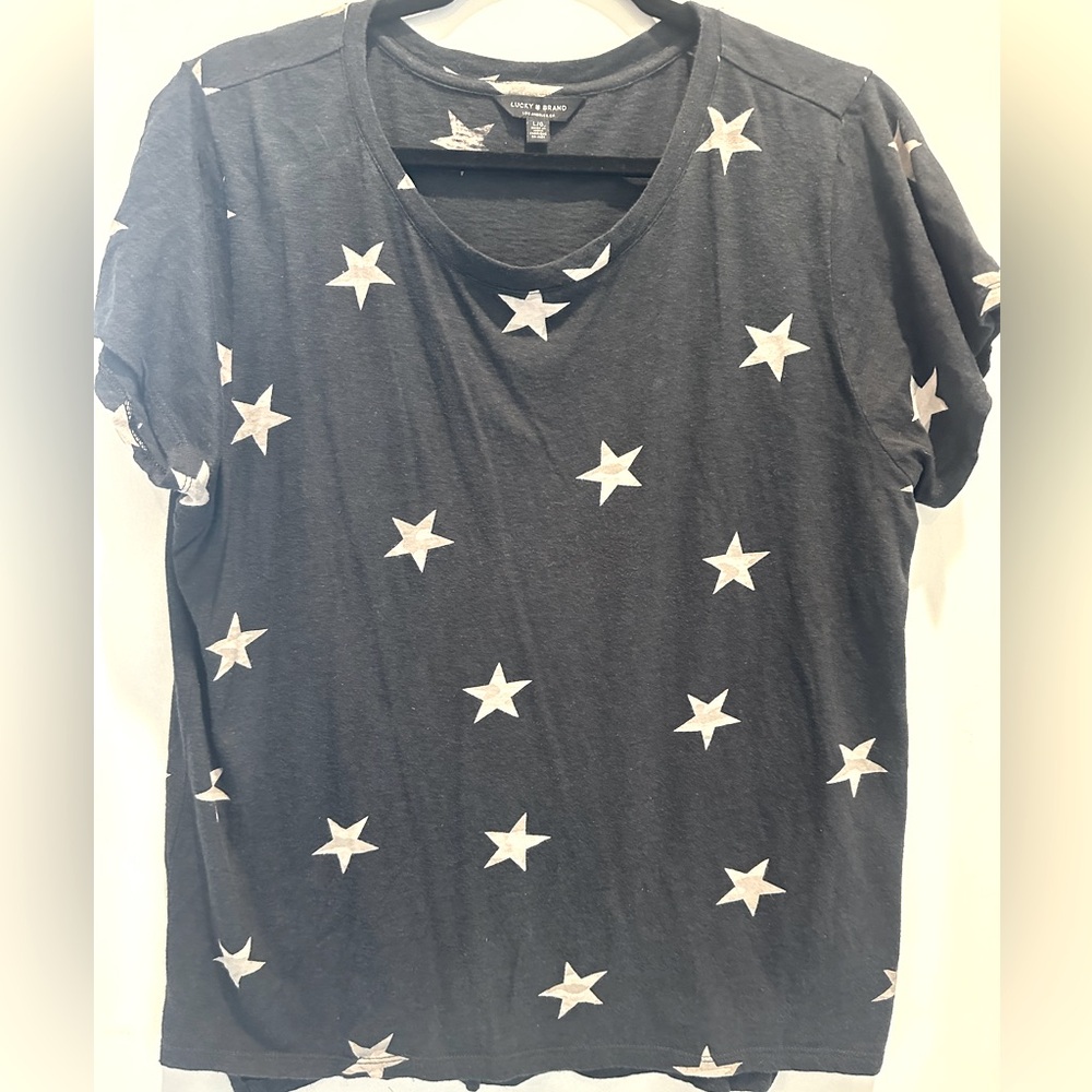 Lucky brand, extra soft T-shirt, black and white.